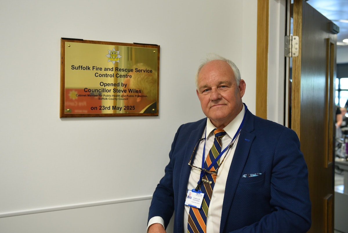 Councillor Steve Wiles, Suffolk County Council's Cabinet Member for Public Health and Public Protection